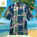 Seattle Mariners Hawaiian Tiki Pattern MLB Baseball - Adult & Kids T-Shirts, Sweatshirts & Hoodies apparel design preview 1