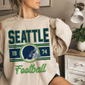 Seattle Vintage Classic Football - Adult & Kids T-Shirts, Sweatshirts & Hoodies apparel design preview 1