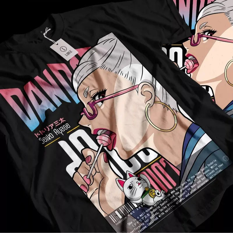 Seiko Ayase Dandadan Cosplay Momo Anime All Size Top - Adult & Kids T-Shirts, Sweatshirts & Hoodies apparel design preview 1