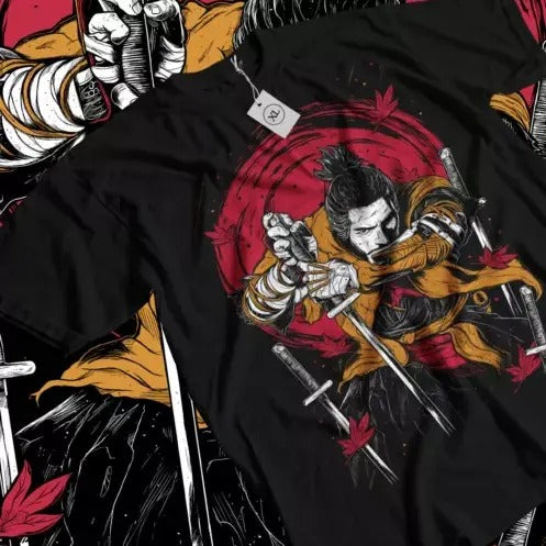 Sekiro Wolf Anime Vintage Manga Love - Adult & Kids T-Shirts, Sweatshirts & Hoodies apparel design preview 1