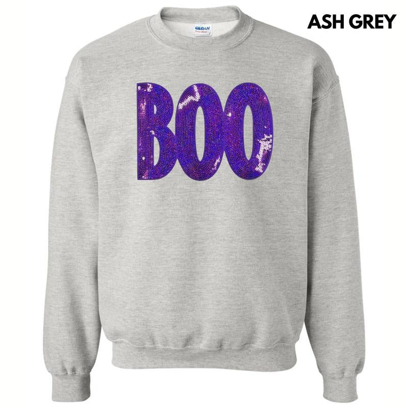 Sequin Purple Boo Patch - Adult & Kids T-Shirts, Sweatshirts & Hoodies apparel design preview 1