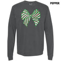 Sequin Red Green Bow Patch Comfort Colors - Adult & Kids T-Shirts, Sweatshirts & Hoodies apparel design preview 1