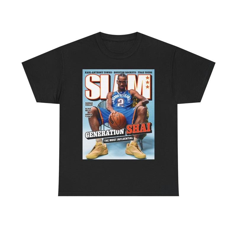 Shai Gilgeous Alexander Oklahoma City Slam Cover Fan - Adult & Kids T-Shirts, Sweatshirts & Hoodies apparel design preview 1