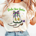 Shake Your Bootie Mardi Gras Majorette Boots - Adult & Kids T-Shirts, Sweatshirts & Hoodies apparel design preview 1