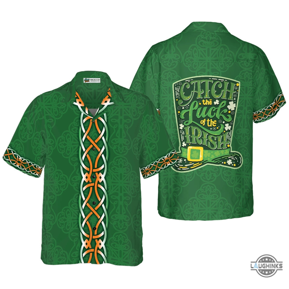 Shamrock And Green Hat Ireland Hawaiian Aloha Summer - Adult & Kids T-Shirts, Sweatshirts & Hoodies apparel design preview 1