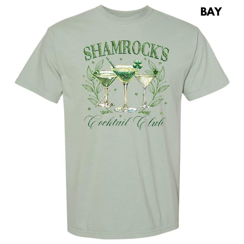 Shamrock Cocktail Club Comfort Colors - Adult & Kids T-Shirts, Sweatshirts & Hoodies apparel design preview 1