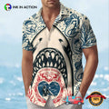 Shark Bite Button Jaws Hawaiian - Adult & Kids T-Shirts, Sweatshirts & Hoodies apparel design preview 1
