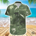 Shark Camo Hawaiian Aloha Summer Beach Button Up And - Adult & Kids T-Shirts, Sweatshirts & Hoodies apparel design preview 1