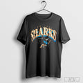 Sharks Pro San Jose Fanatics Faded Crest Logo - Adult & Kids T-Shirts, Sweatshirts & Hoodies apparel design preview 1