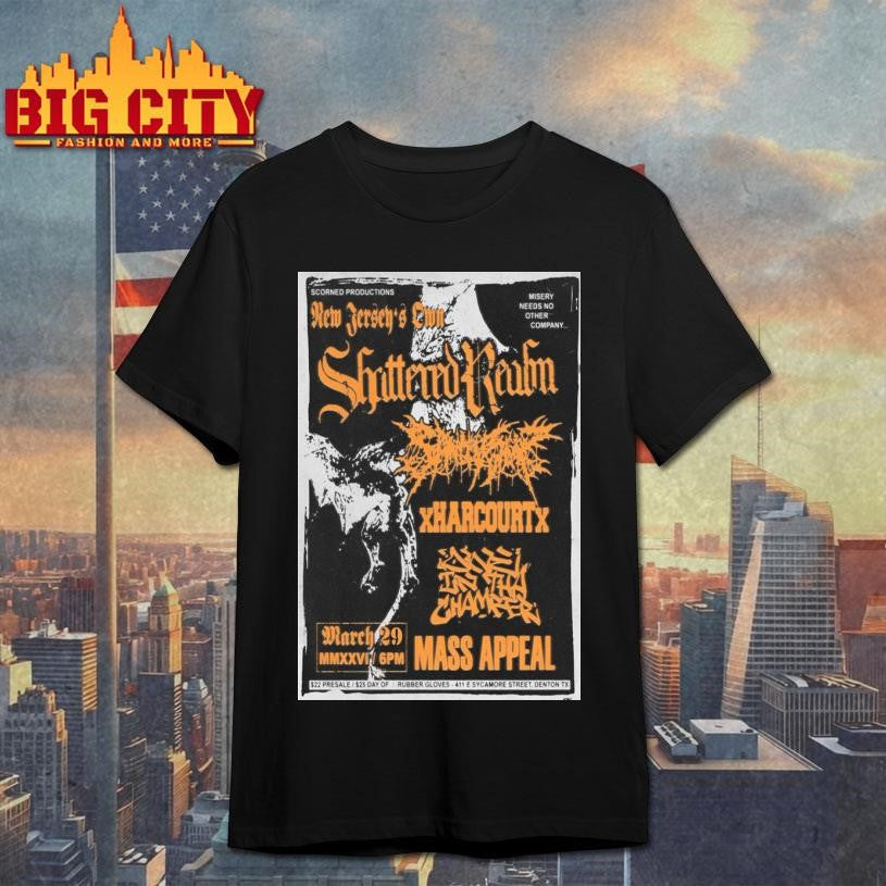 Shattered Realm Denton, TX March 29 2026 Concert - Adult & Kids T-Shirts, Sweatshirts & Hoodies apparel design preview 1