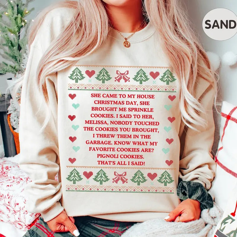 She Brought Me Sprinkle Cookies Ugly RHONJ Bravo Real - Adult & Kids T-Shirts, Sweatshirts & Hoodies apparel design preview 1