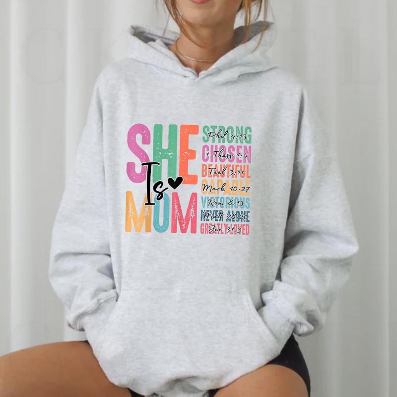 She Is Mom Christian Jesus Casual Street Fleece - Adult & Kids T-Shirts, Sweatshirts & Hoodies apparel design preview 1