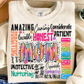 She Is Mom Retro Blessed Life Mama Quotes - Adult & Kids T-Shirts, Sweatshirts & Hoodies apparel design preview 1