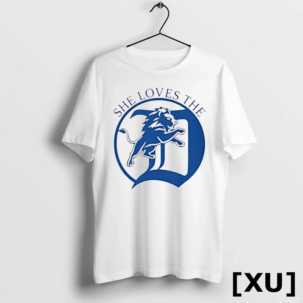 She Loves The Detroit Lions Football Fan Sweater - Adult & Kids T-Shirts, Sweatshirts & Hoodies apparel design preview 1