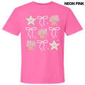 Shells Stars Bow Collage Comfort Colors 'NLB' - Adult & Kids T-Shirts, Sweatshirts & Hoodies apparel design preview 1
