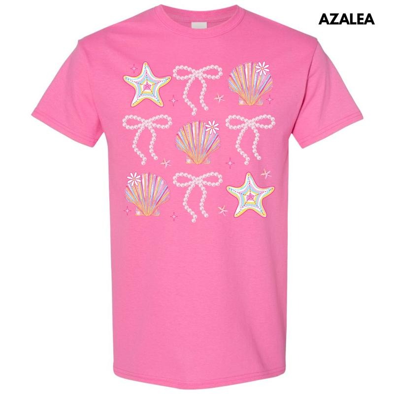 Shells Stars Bow Collage Gildan Short Sleeve 'NLB' - Adult & Kids T-Shirts, Sweatshirts & Hoodies apparel design preview 1