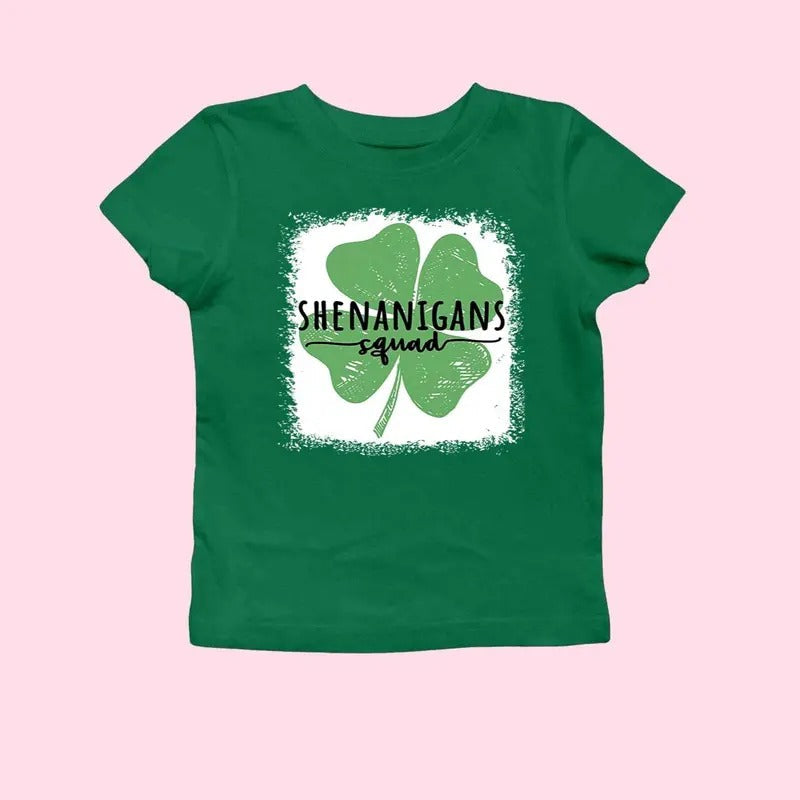 Shenanigans Squad Clover St. Patrick'S Day Baby Y2K - Adult & Kids T-Shirts, Sweatshirts & Hoodies apparel design preview 1