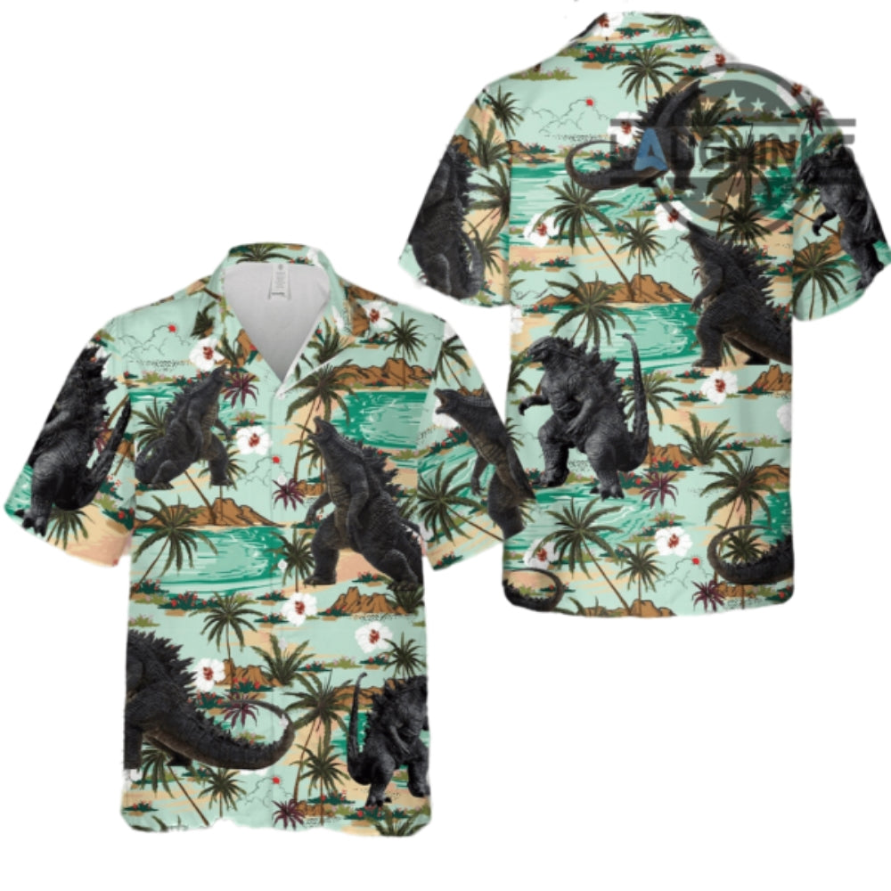 Shin Godzilla And Shorts Hawaiian Tropical Summer - Adult & Kids T-Shirts, Sweatshirts & Hoodies apparel design preview 1