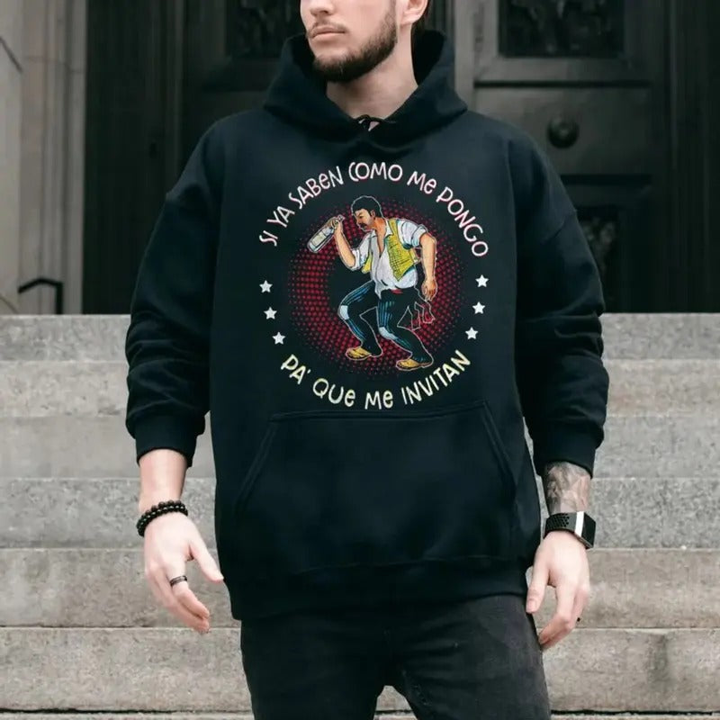 Si Ya Saben Como Me Pongo Pa' Que Invitan Funny - Adult & Kids T-Shirts, Sweatshirts & Hoodies apparel design preview 1