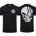 Sig Sauer Skull Gun America Flag 2 Sided Tactical - Adult & Kids T-Shirts, Sweatshirts & Hoodies apparel design preview 1