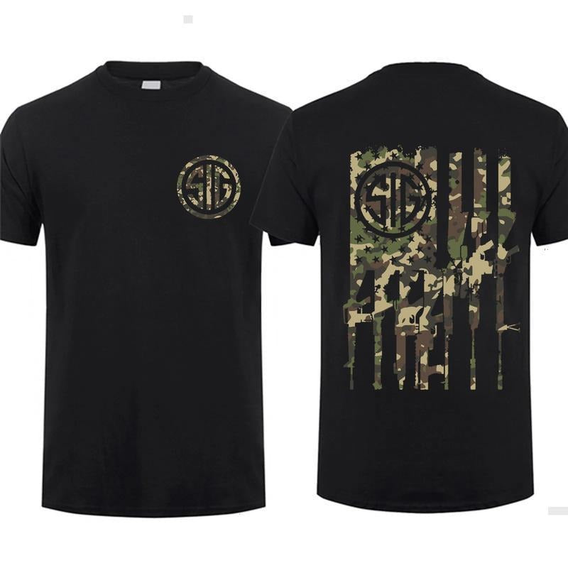Sig Sauer Camo American Flag Military Nature Hunting - Adult & Kids T-Shirts, Sweatshirts & Hoodies apparel design preview 1