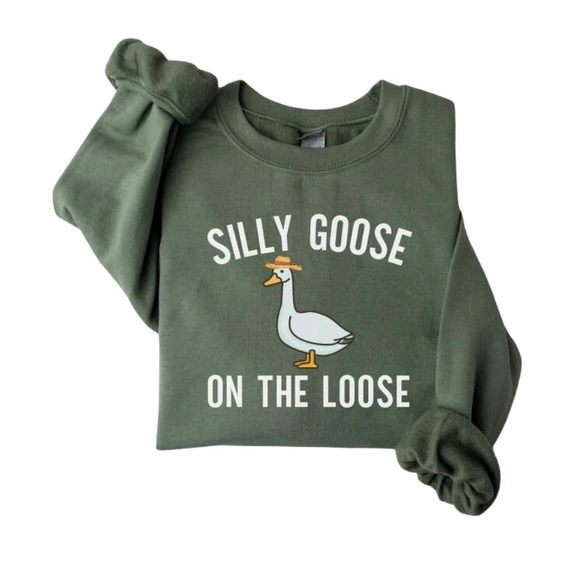 Silly Goose Loose Goosee Funny Classic Menswear Tops - Adult & Kids T-Shirts, Sweatshirts & Hoodies apparel design preview 1