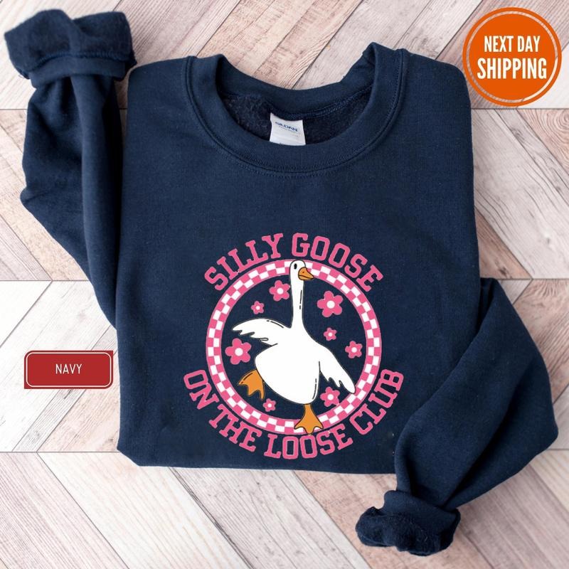 Silly Goose Loose Club Funny College Cute Duck - Adult & Kids T-Shirts, Sweatshirts & Hoodies apparel design preview 1