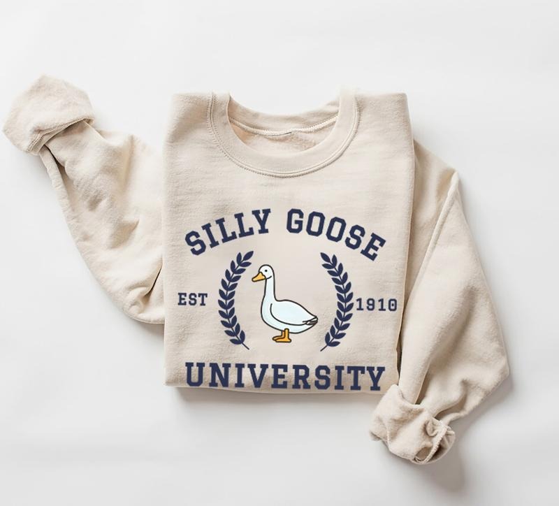 Silly Goose University Funny Guys Menswear Tops - Adult & Kids T-Shirts, Sweatshirts & Hoodies apparel design preview 1