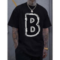 Simple Round Neck Short Sleeved B Letter Print - Adult & Kids T-Shirts, Sweatshirts & Hoodies apparel design preview 1
