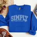 Simply Blessed Rhinestone Transfer - Adult & Kids T-Shirts, Sweatshirts & Hoodies apparel design preview 1