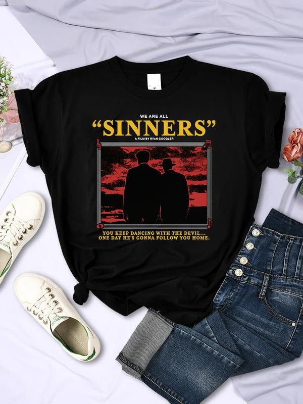 Sinners 2025 Movie Dancing Devil Lover - Adult & Kids T-Shirts, Sweatshirts & Hoodies apparel design preview 1