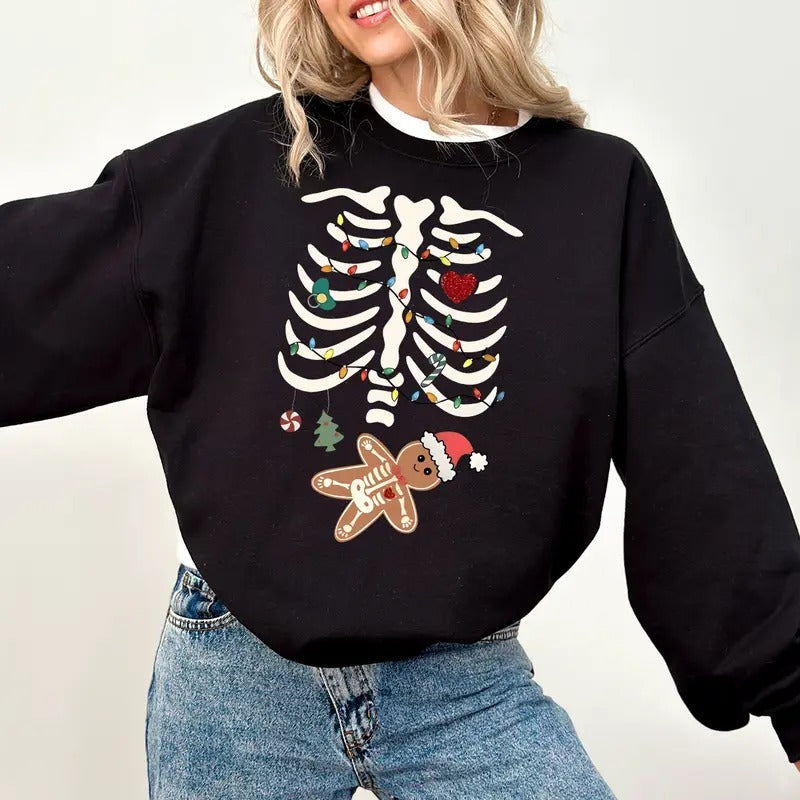 Skeleton Maternity Pregnancy Announcement New Mom - Adult & Kids T-Shirts, Sweatshirts & Hoodies apparel design preview 1