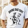 Skeleton Doing Dad Sh!T Reading Newpaper Funny - Adult & Kids T-Shirts, Sweatshirts & Hoodies apparel design preview 1