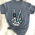 Skeleton Rings Peace Sign - Adult & Kids T-Shirts, Sweatshirts & Hoodies apparel design preview 1