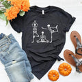 Skeletons Yoga Halloween Lover Meditation Yogi - Adult & Kids T-Shirts, Sweatshirts & Hoodies apparel design preview 1
