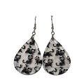 Skelli Cat Teardrop Earring - Adult & Kids T-Shirts, Sweatshirts & Hoodies apparel design preview 1