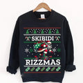 Skibidi Rizzmas Rizz Santa Claus Funny Ugly Teenager - Adult & Kids T-Shirts, Sweatshirts & Hoodies apparel design preview 1