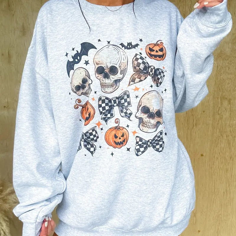 Skull Bows Top - Adult & Kids T-Shirts, Sweatshirts & Hoodies apparel design preview 1