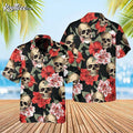 Skull Exotic Hibiscus Hawaiian - Adult & Kids T-Shirts, Sweatshirts & Hoodies apparel design preview 1