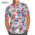 Skull Lovers 4th Of July Hawaiian - Adult & Kids T-Shirts, Sweatshirts & Hoodies apparel design preview 1