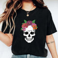 Skull Roses Day Dead Dia De Los Muertos Mexican - Adult & Kids T-Shirts, Sweatshirts & Hoodies apparel design preview 1