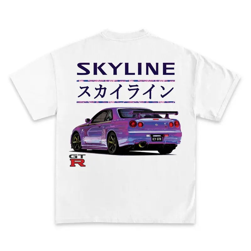 Skyline GTR JDM Racing Cotton Comfort Menswear - Adult & Kids T-Shirts, Sweatshirts & Hoodies apparel design preview 1
