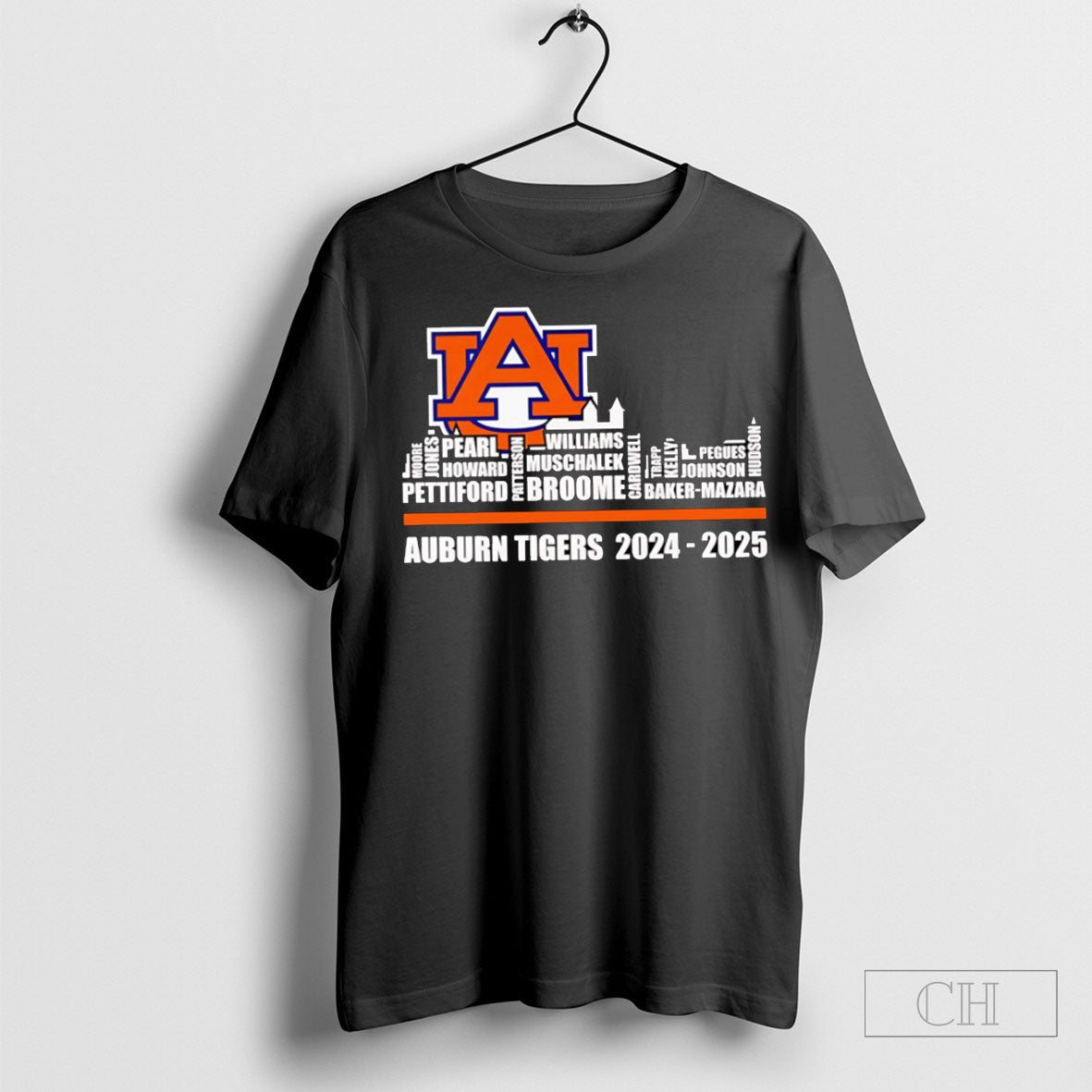 Skyline City Auburn Tigers 2024 2025 Player Names - Adult & Kids T-Shirts, Sweatshirts & Hoodies apparel design preview 1