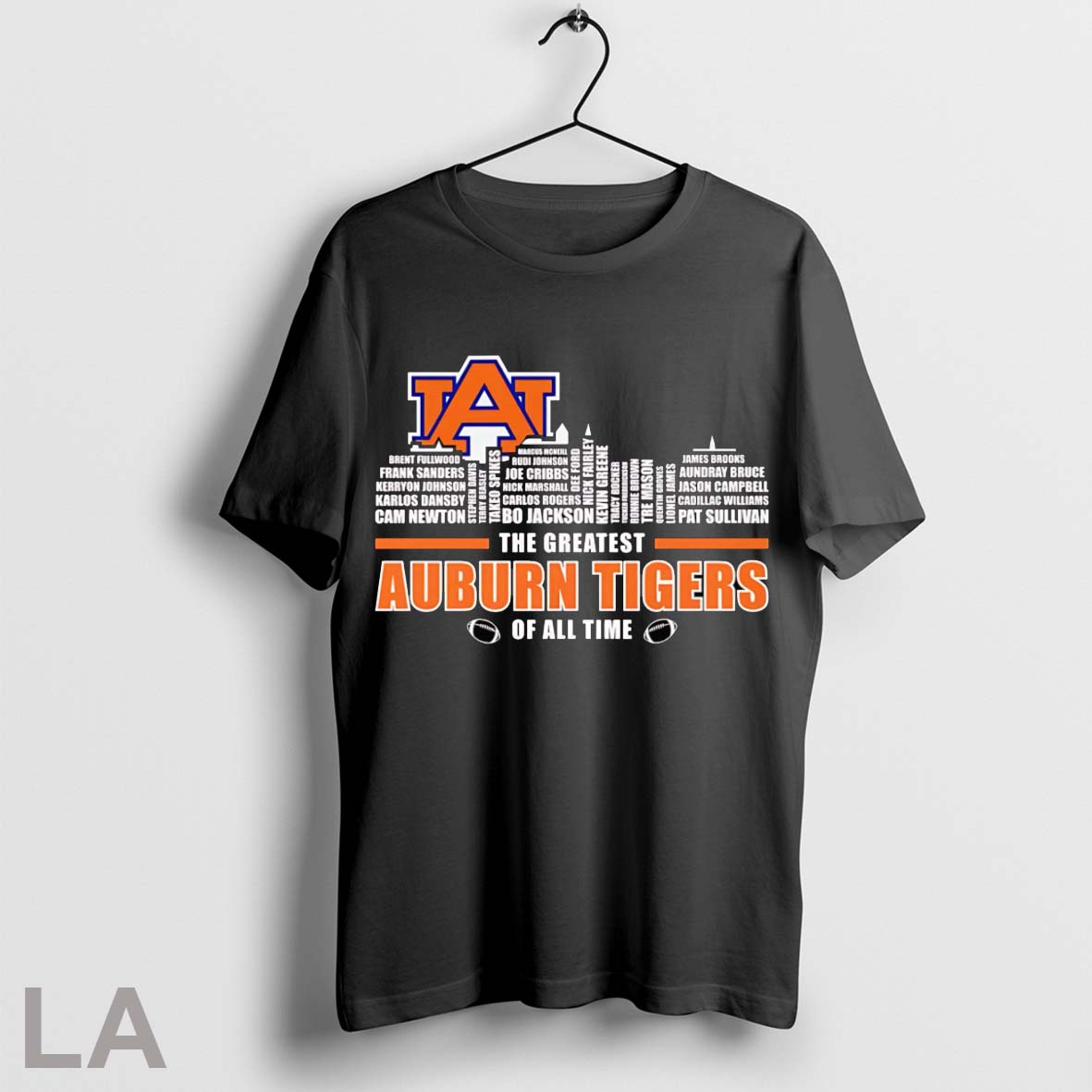 Skyline Name The Greatest Auburn Tigers Of All Time - Adult & Kids T-Shirts, Sweatshirts & Hoodies apparel design preview 1