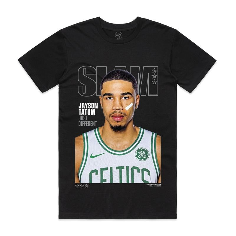 Slam Cover Jayson Tatum 218) 100% Cotton Fan - Adult & Kids T-Shirts, Sweatshirts & Hoodies apparel design preview 1