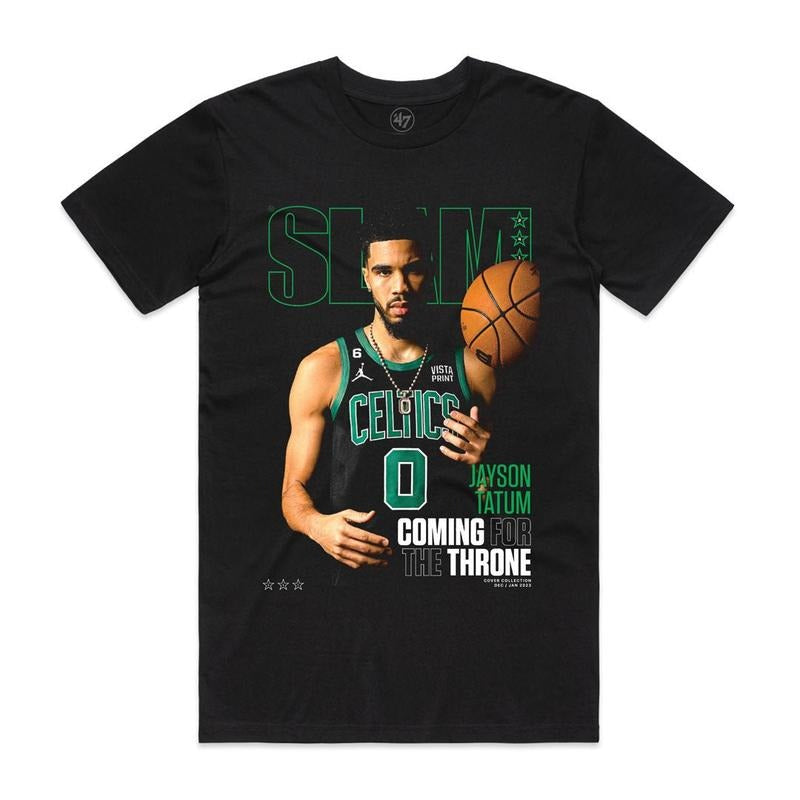 Slam Cover Jayson Tatum 241) 100% Cotton Fan - Adult & Kids T-Shirts, Sweatshirts & Hoodies apparel design preview 1