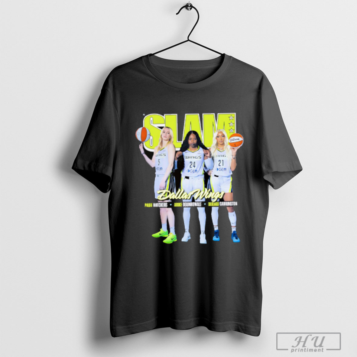 Slam Dallas Wings Paige Bueckers Arike And Dijonai - Adult & Kids T-Shirts, Sweatshirts & Hoodies apparel design preview 1