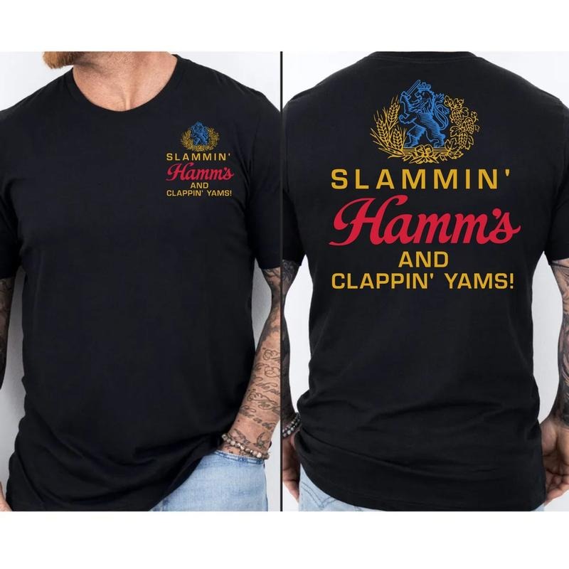 Slammin Hammms Clappinn Two Sides Funny Beer Lover - Adult & Kids T-Shirts, Sweatshirts & Hoodies apparel design preview 1