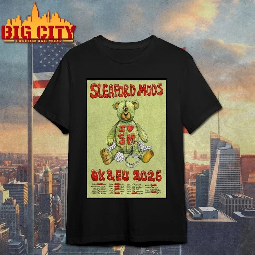 Sleaford Mods UK-EU 2026 Tour Poster - Adult & Kids T-Shirts, Sweatshirts & Hoodies apparel design preview 1
