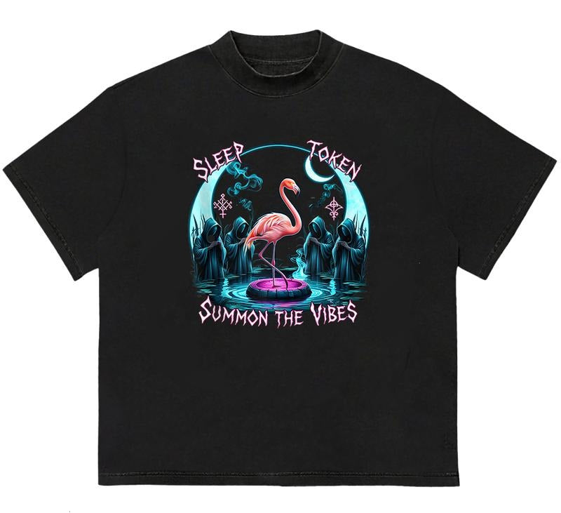 Slee.Peep Tokkke.Enen Flamingo Take Me Back Eden Add - Adult & Kids T-Shirts, Sweatshirts & Hoodies apparel design preview 1